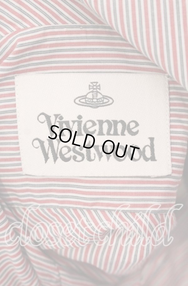 画像5: ヴィヴィアンウエストウッド 中古 / 2023 DRUNKEN シャツ  レッドストライプ  O-25-09-21-084-bl-IG-OS (5)