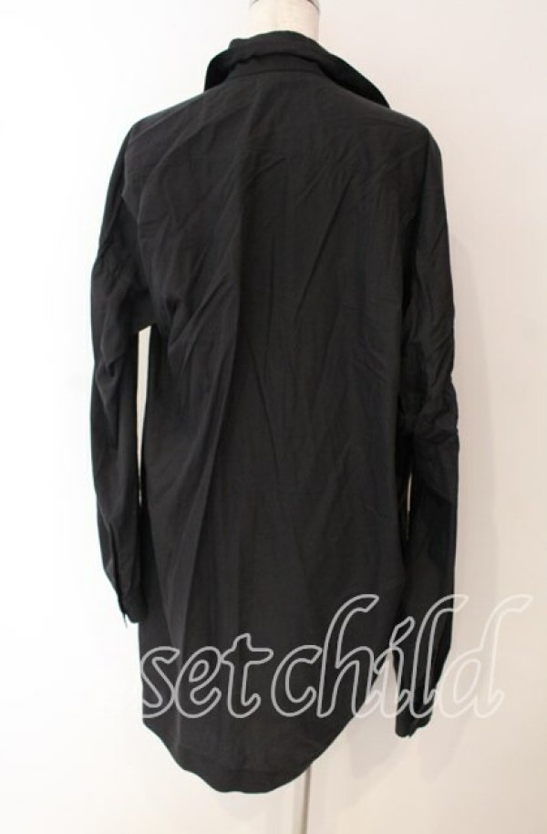 画像4: Worlds End 中古 / CHAOS変形シャツ  ブラック  O-25-09-21-085-bl-IG-OS (4)