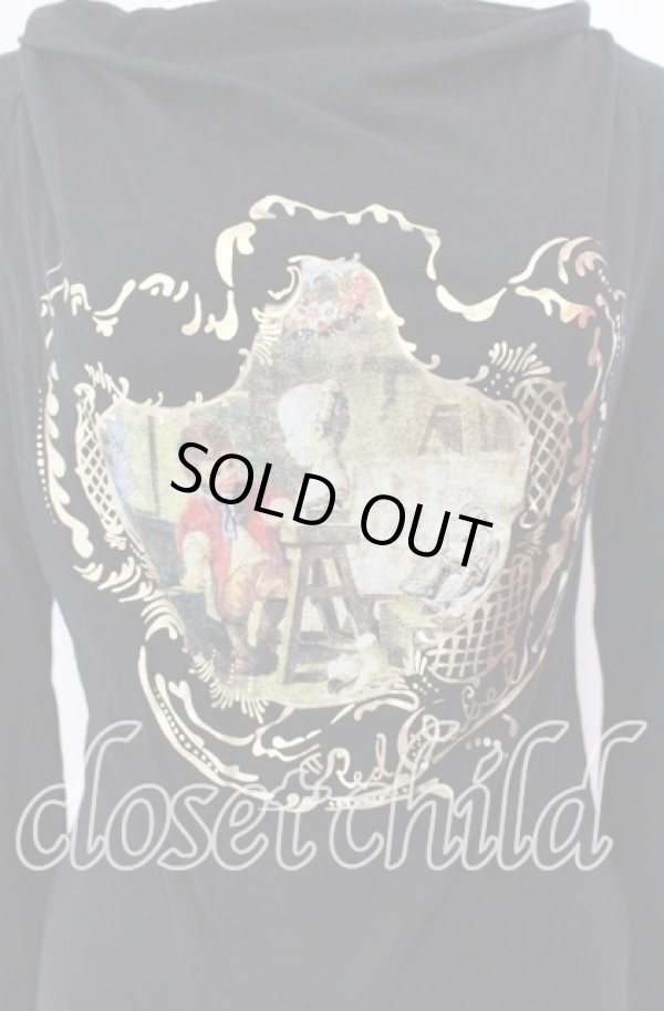 画像2: ヴィヴィアンウエストウッド 中古 / ストーンメゾンルーズネックカットソー 2 ブラック  O-25-09-21-087-to-IG-OS (2)