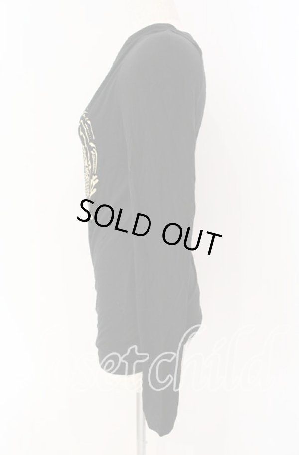 画像3: ヴィヴィアンウエストウッド 中古 / ストーンメゾンルーズネックカットソー 2 ブラック  O-25-09-21-087-to-IG-OS (3)