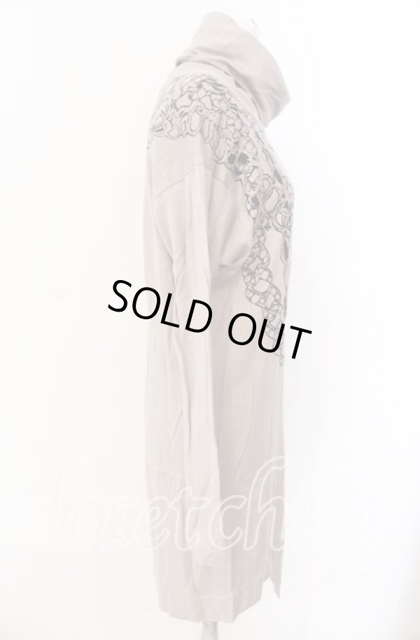 画像4: ヴィヴィアンウエストウッド 中古 / ネックレスプリントハイネックワンピース 2 ベージュ  O-25-09-21-009-op-IG-OS (4)