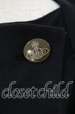 画像2: ヴィヴィアンウエストウッド 中古 / CHOICE 単色オーブ刺繍スクエアネックスウェットカーディガン 2 ブラック  O-25-09-21-088-to-IG-OS (2)