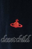 画像3: ヴィヴィアンウエストウッド 中古 / CHOICE 単色オーブ刺繍スクエアネックスウェットカーディガン 2 ブラック  O-25-09-21-088-to-IG-OS (3)