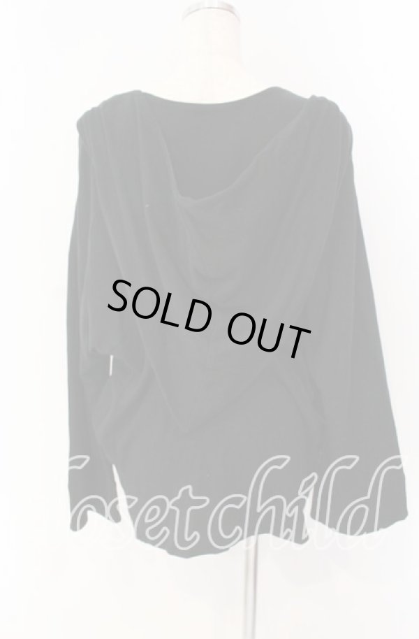 画像5: ヴィヴィアンウエストウッド 中古 / CHOICE 単色オーブ刺繍スクエアネックスウェットカーディガン 2 ブラック  O-25-09-21-088-to-IG-OS (5)