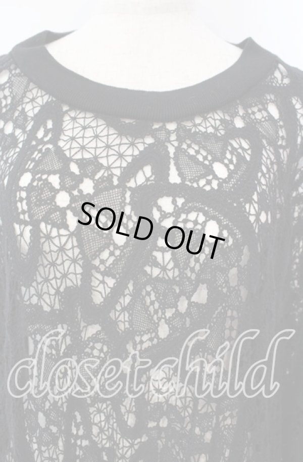 画像2: ヴィヴィアンウエストウッド 中古 / コットンオーブレースワンピース 00 ブラック  O-25-09-21-089-op-YM-OS (2)