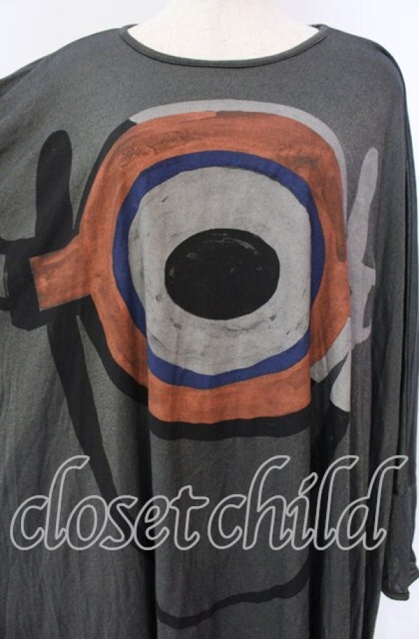 画像2: ANGLOMANIA 中古 / プリントビッグドルマンカットソー XS グレー  O-25-09-21-090-to-YM-OS (2)