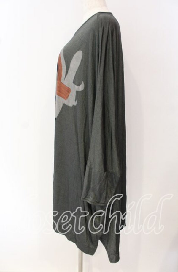 画像3: ANGLOMANIA 中古 / プリントビッグドルマンカットソー XS グレー  O-25-09-21-090-to-YM-OS (3)