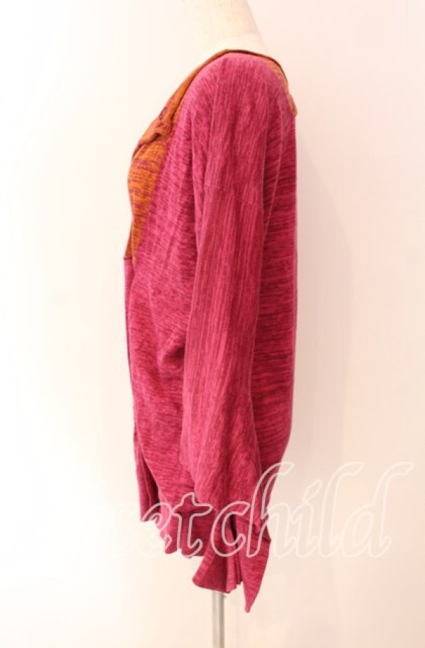 画像4: ヴィヴィアンウエストウッド 中古 / デビル袖アシンメトリースクエアカーディガン 2 パープル  O-25-09-21-091-to-YM-ZH (4)