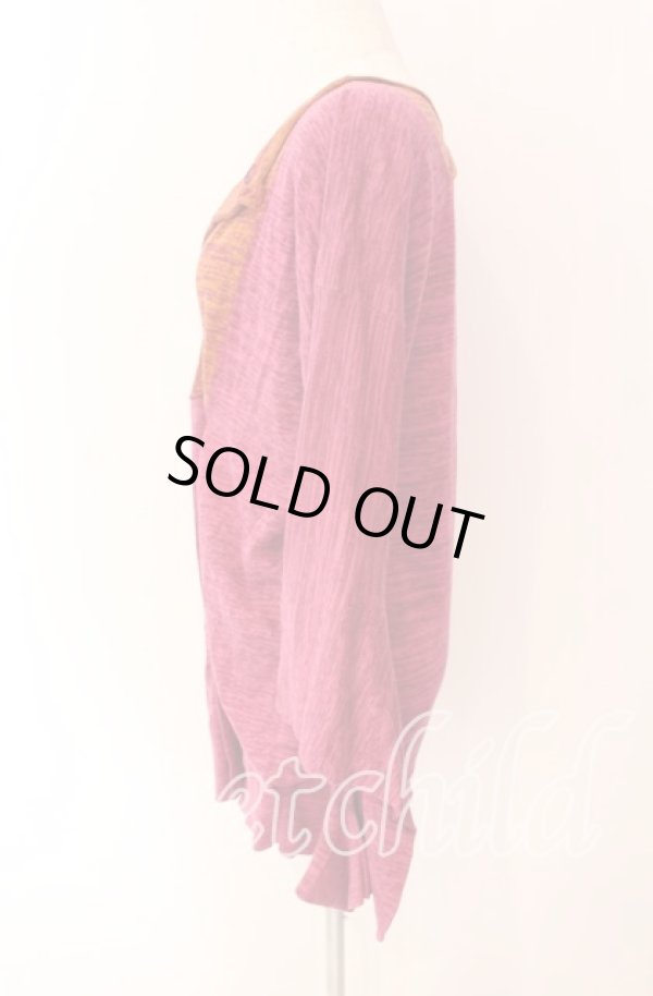 画像4: ヴィヴィアンウエストウッド 中古 / デビル袖アシンメトリースクエアカーディガン 2 パープル  O-25-09-21-091-to-YM-ZH (4)