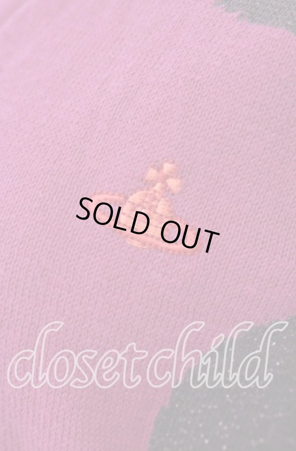 画像2: ヴィヴィアンウエストウッド 中古 / スポット柄カーディガン 2 パープル  O-25-09-21-092-to-YM-ZH (2)