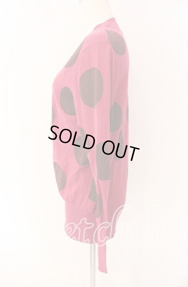 画像3: ヴィヴィアンウエストウッド 中古 / スポット柄カーディガン 2 パープル  O-25-09-21-092-to-YM-ZH (3)