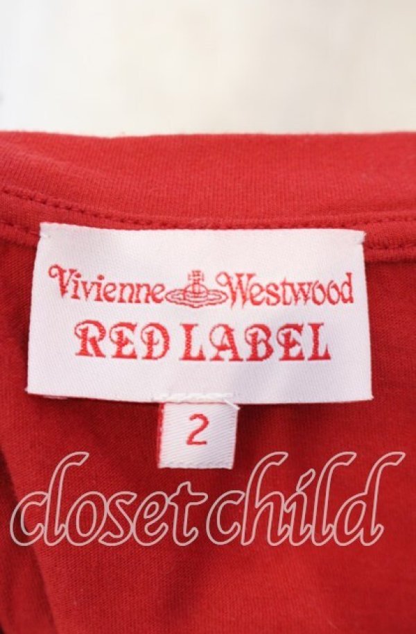 画像5: ヴィヴィアンウエストウッド 中古 / フレームプリントTシャツ 2 レッド×ゴールド  O-25-09-21-093-ts-IG-OS (5)
