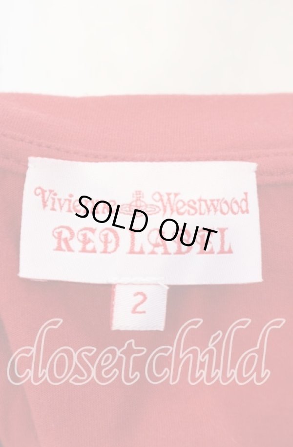 画像5: ヴィヴィアンウエストウッド 中古 / フレームプリントTシャツ 2 レッド×ゴールド  O-25-09-21-093-ts-IG-ZH (5)