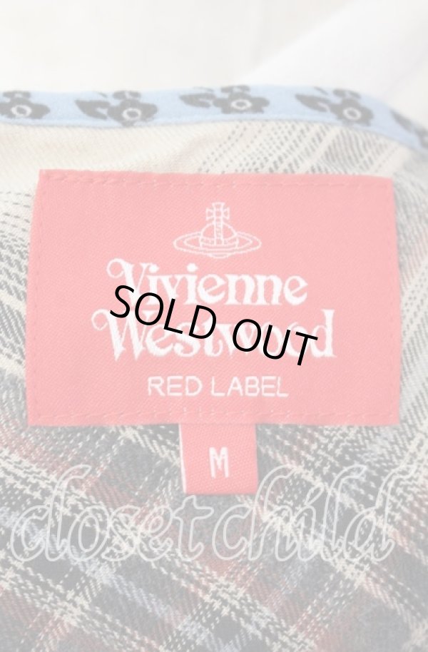 画像5: ヴィヴィアンウエストウッド 中古 / パッチワークスカート M ベージュ×ブルー  O-25-09-21-096-sk-IG-OS (5)