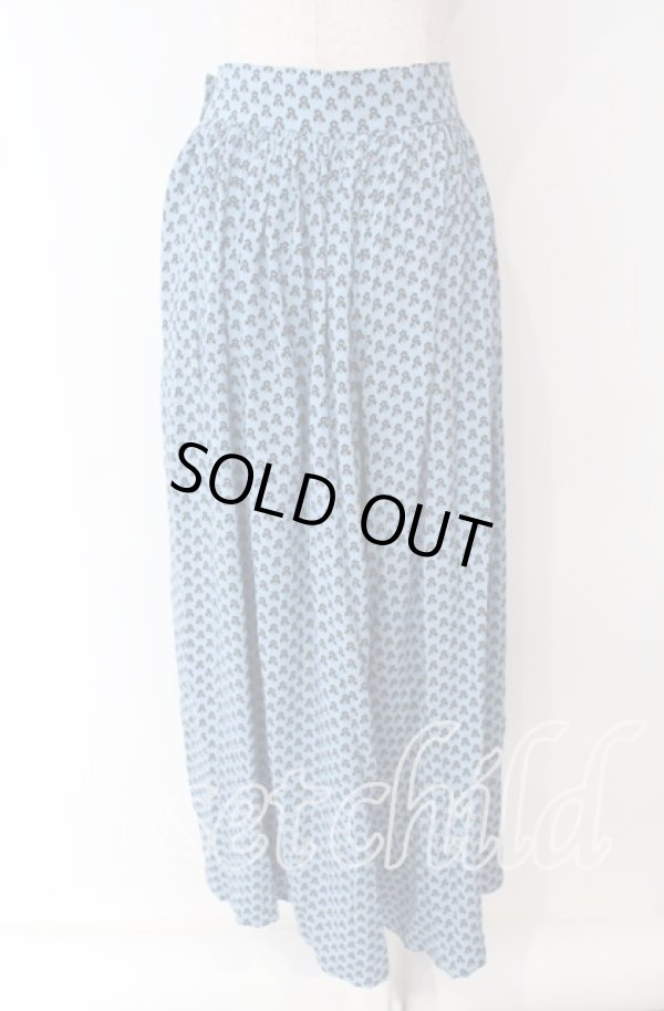 画像4: ヴィヴィアンウエストウッド 中古 / 小花柄ワイドパンツ M ブルー  O-25-09-21-097-pa-IG-ZH (4)