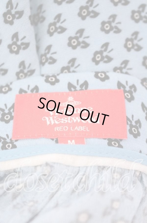 画像5: ヴィヴィアンウエストウッド 中古 / 小花柄ワイドパンツ M ブルー  O-25-09-21-097-pa-IG-ZH (5)