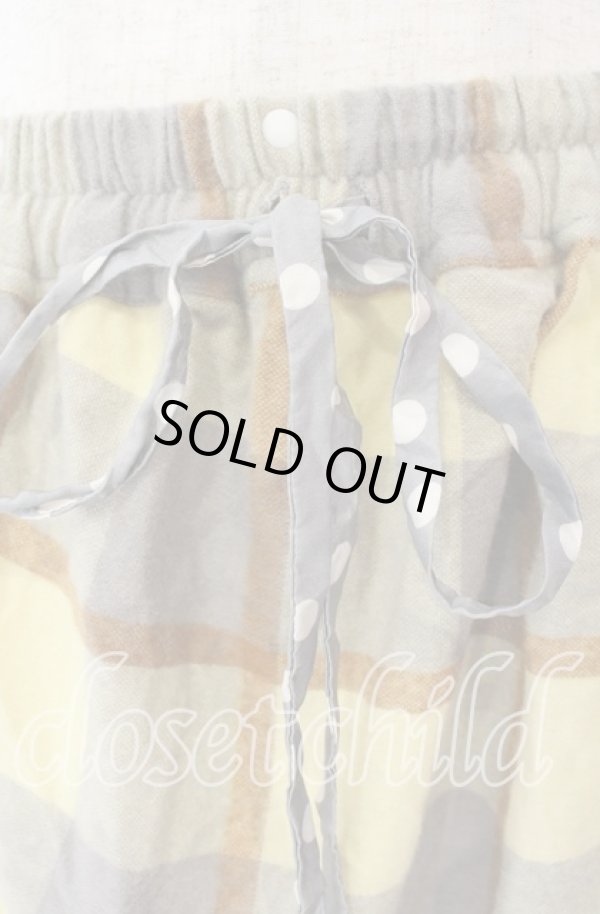 画像2: ヴィヴィアンウエストウッド 中古 / チェックウールアシンメトリースカート I イエローチェック  O-25-09-21-098-sk-IG-ZH (2)