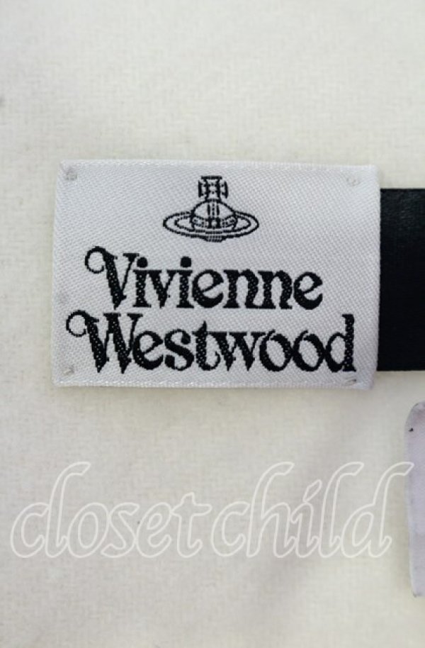 画像3: ヴィヴィアンウエストウッド 中古 / ロゴ刺繍マフラー  ホワイト  O-25-09-21-100-gd-YM-OS (3)