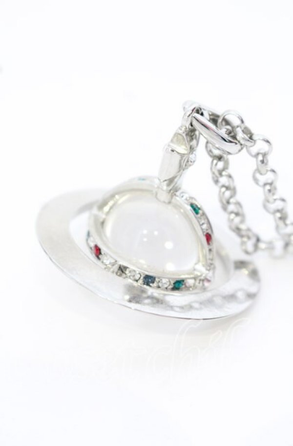 画像3: ヴィヴィアンウエストウッド 中古 / スモールオーブネックレス  シルバー  O-25-09-21-104-nl-YM-OS (3)