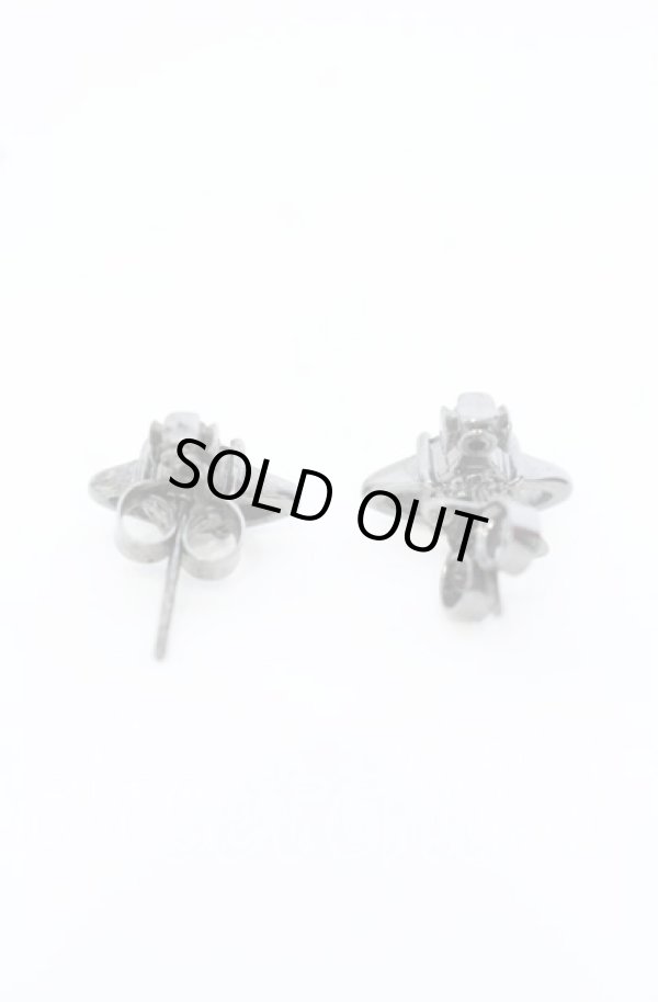 画像3: ヴィヴィアンウエストウッド 中古 / REINAピアス  ブラックｘガンメタル  O-25-09-21-107-er-YM-OS (3)