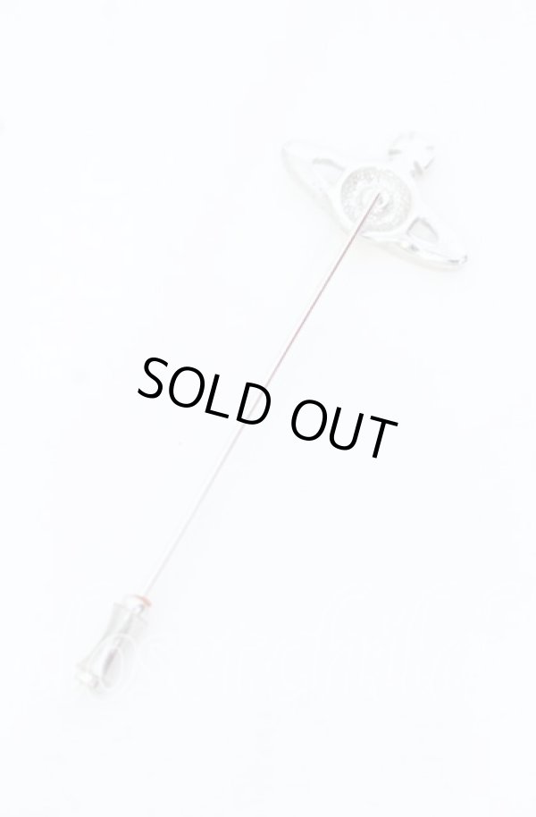 画像4: ヴィヴィアンウエストウッド 中古 / エナメルオーブハットピン  マルチｘシルバー  O-25-09-21-108-ac-YM-OS (4)