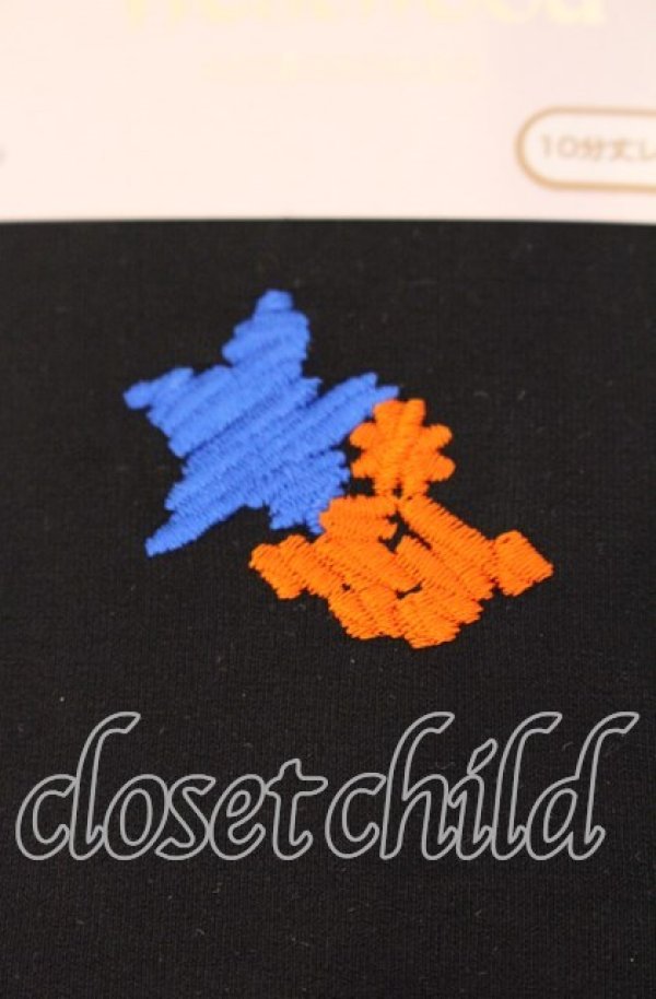 画像2: ヴィヴィアンウエストウッド 中古 / スクリブルオーブスターレギンス10分丈 L〜LL ブラック  O-25-09-21-115-gd-IG-OS (2)