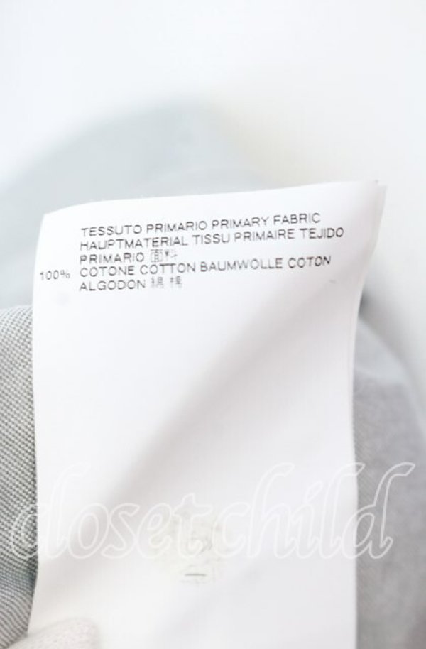 画像7: ヴィヴィアンウエストウッド MAN 中古 / 銀オーブ刺繍ボタンダウンシャツ 46 ライトグレー  O-25-09-21-001-bl-YM-ZH (7)