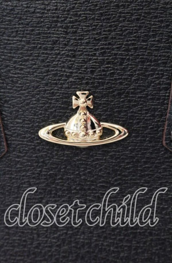 画像2: ヴィヴィアンウエストウッド 中古 / EXECUTIVE2トートバッグ  ブラック（ブラウン）  O-25-09-21-123-ba-YM-OS (2)