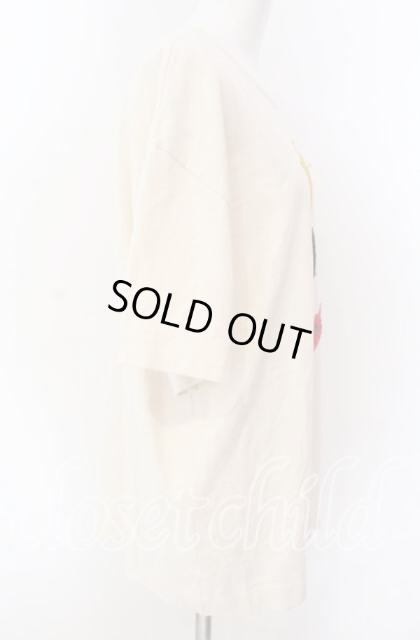 画像4: ヴィヴィアンウエストウッド 中古 / 14/1BD天竺SKULL PATCHオーバーサイズTシャツ 00 アイボリー  O-25-09-21-013-ts-YM-ZH (4)