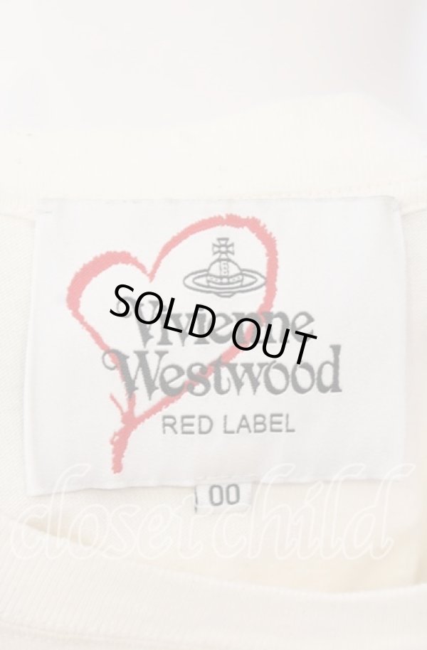 画像6: ヴィヴィアンウエストウッド 中古 / 14/1BD天竺SKULL PATCHオーバーサイズTシャツ 00 アイボリー  O-25-09-21-013-ts-YM-ZH (6)