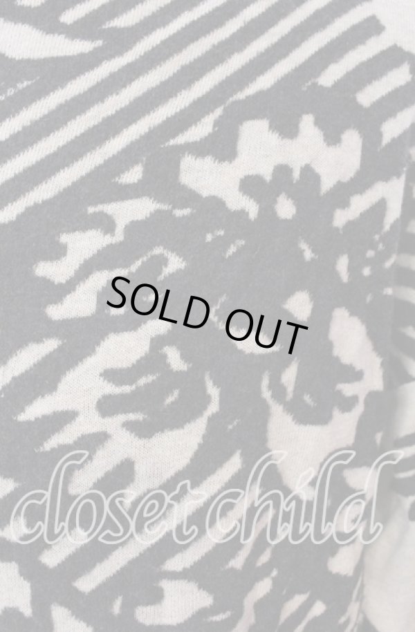 画像2: ヴィヴィアンウエストウッド MAN 中古 / BROCADE FLOWER KNIT ニットソー 46 ベージュ  O-25-09-21-002-to-YM-ZH (2)