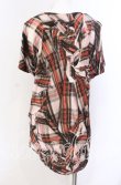 画像4: ヴィヴィアンウエストウッド 中古 / タータンリボントップス S アイボリーｘマルチ  O-25-09-21-015-to-YM-OS (4)