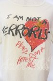画像2: ヴィヴィアンウエストウッド 中古 / I'M NOT A TERRORIST Tシャツ L アイボリー  O-25-09-28-018-ts-YM-OS (2)