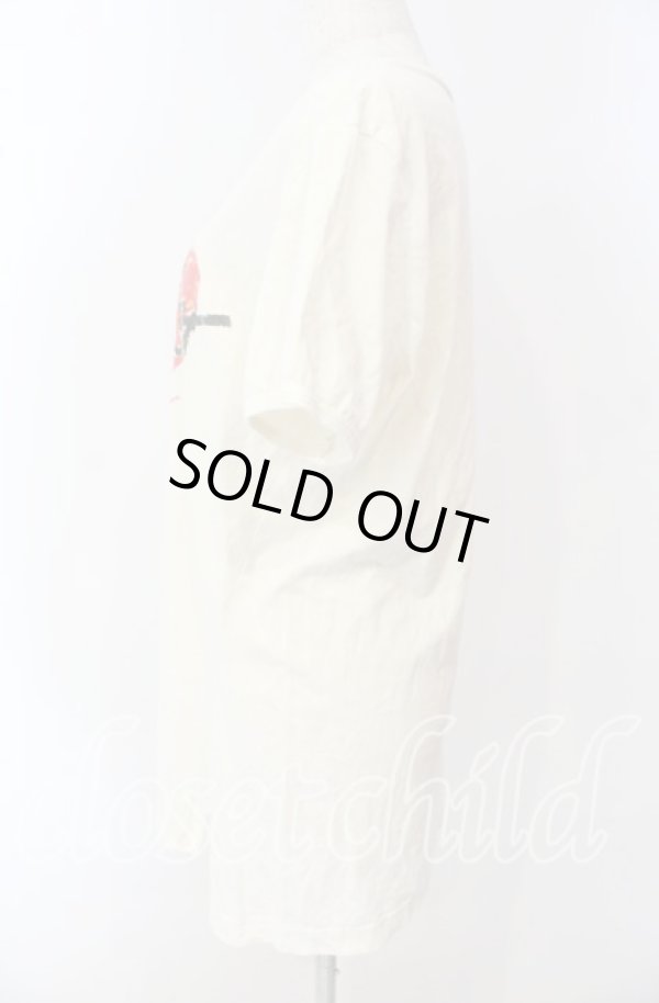 画像4: ヴィヴィアンウエストウッド 中古 / I'M NOT A TERRORIST Tシャツ L アイボリー  O-25-09-28-018-ts-YM-OS (4)