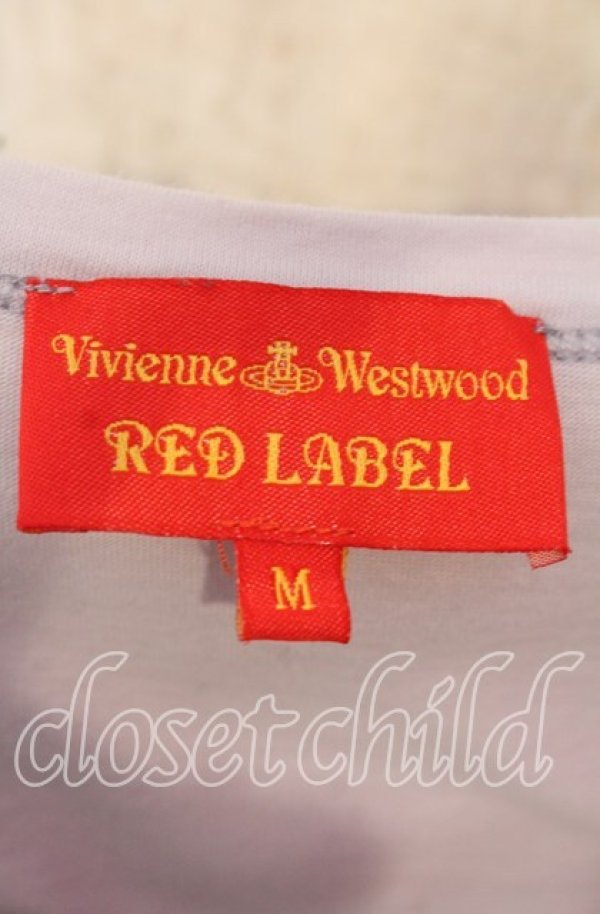 画像5: ヴィヴィアンウエストウッド 中古 / サティアフレームフラワーTシャツ M ラベンダー  O-25-09-28-020-ts-YM-ZH (5)