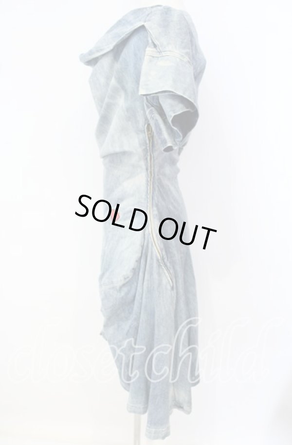 画像3: ヴィヴィアンウエストウッド Anglomania and Lee 中古 / ANNOUNCEMENT DRESS（アナウンスメントドレス） M インディゴ  O-25-09-28-021-op-YM-OS (3)