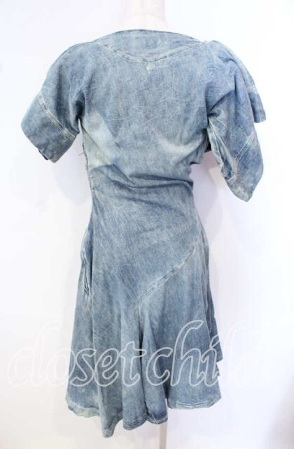 画像4: ヴィヴィアンウエストウッド Anglomania and Lee 中古 / ANNOUNCEMENT DRESS（アナウンスメントドレス） M インディゴ  O-25-09-28-021-op-YM-OS (4)