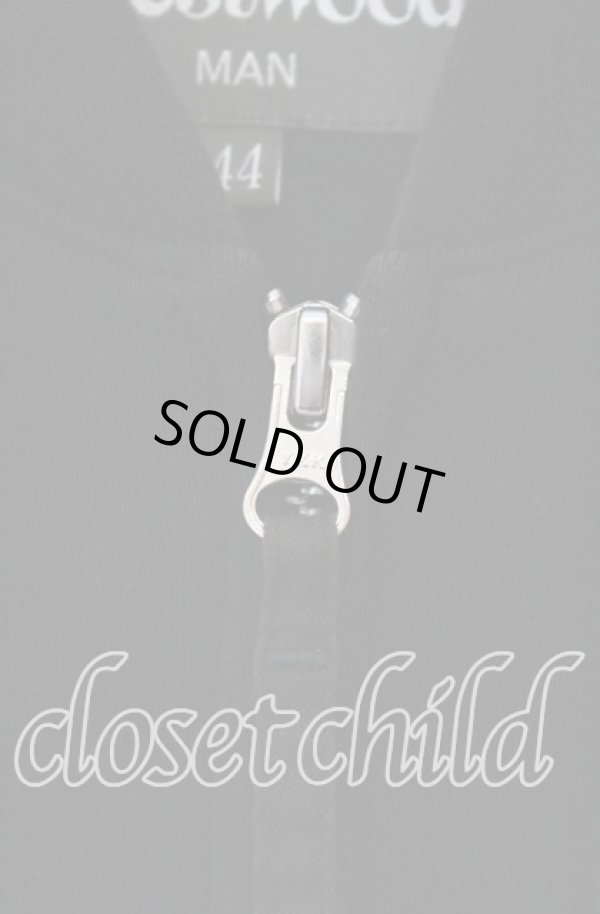 画像2: ヴィヴィアンウエストウッド MAN 中古 / CHENILLE ORB ジップパーカー 44 ブラック  O-25-09-28-003-to-YM-ZH (2)