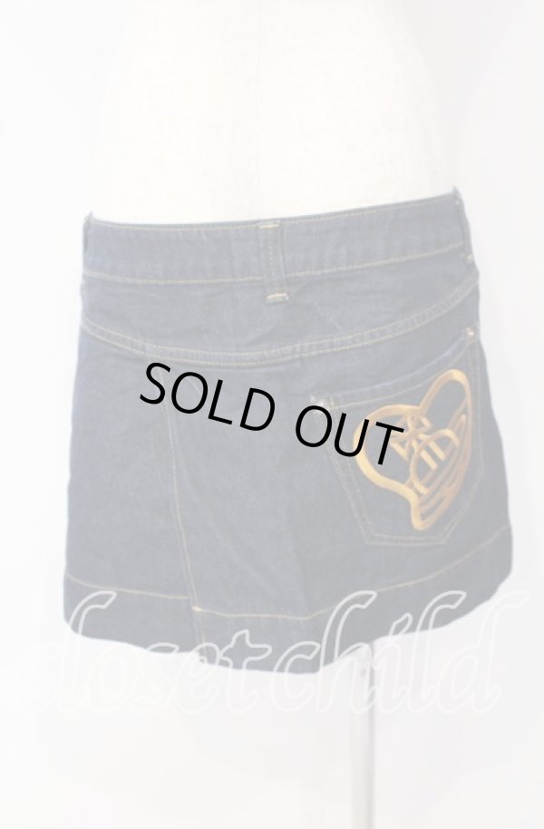 画像4: ヴィヴィアンウエストウッド 中古 / クラッチデニムスカート 3 インディゴ  O-25-09-28-023-sk-YM-OS (4)