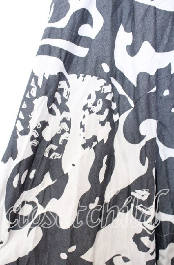 画像2: ヴィヴィアンウエストウッド 中古 / ブロケードイレヘムスカート 40 ホワイトｘグレー  O-25-09-28-024-sk-YM-OS (2)
