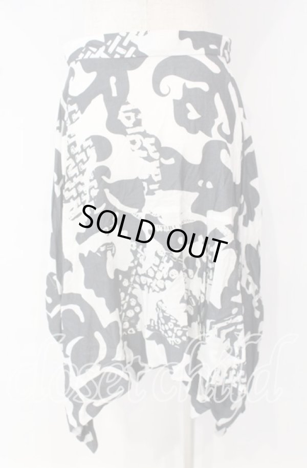 画像4: ヴィヴィアンウエストウッド 中古 / ブロケードイレヘムスカート 40 ホワイトｘグレー  O-25-09-28-024-sk-YM-ZH (4)