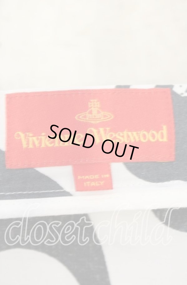 画像5: ヴィヴィアンウエストウッド 中古 / ブロケードイレヘムスカート 40 ホワイトｘグレー  O-25-09-28-024-sk-YM-ZH (5)