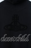 画像4: ヴィヴィアンウエストウッド MAN 中古 / CHENILLE ORB ジップパーカー 44 ブラック  O-25-09-28-003-to-YM-OS (4)