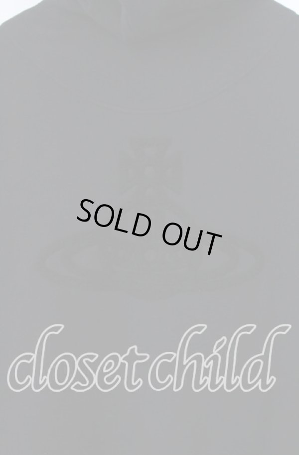 画像4: ヴィヴィアンウエストウッド MAN 中古 / CHENILLE ORB ジップパーカー 44 ブラック  O-25-09-28-003-to-YM-ZH (4)