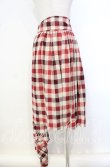画像4: ANGLOMANIA 中古 / Blanket スカート 40 レッドｘベージュ  O-25-09-28-025-sk-YM-OS (4)