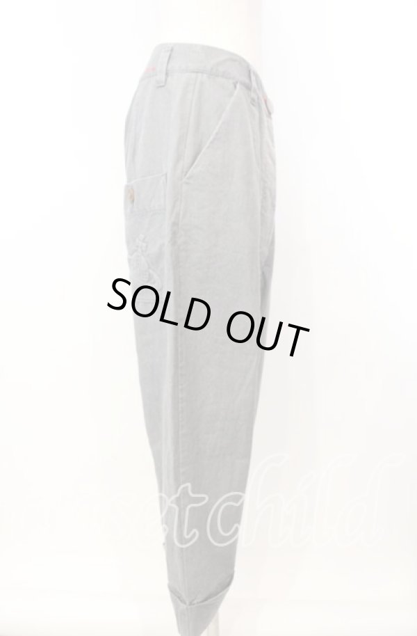 画像3: ヴィヴィアンウエストウッド 中古 / クロップドタックパンツ 1 グレー  O-25-09-28-027-pa-YM-OS (3)