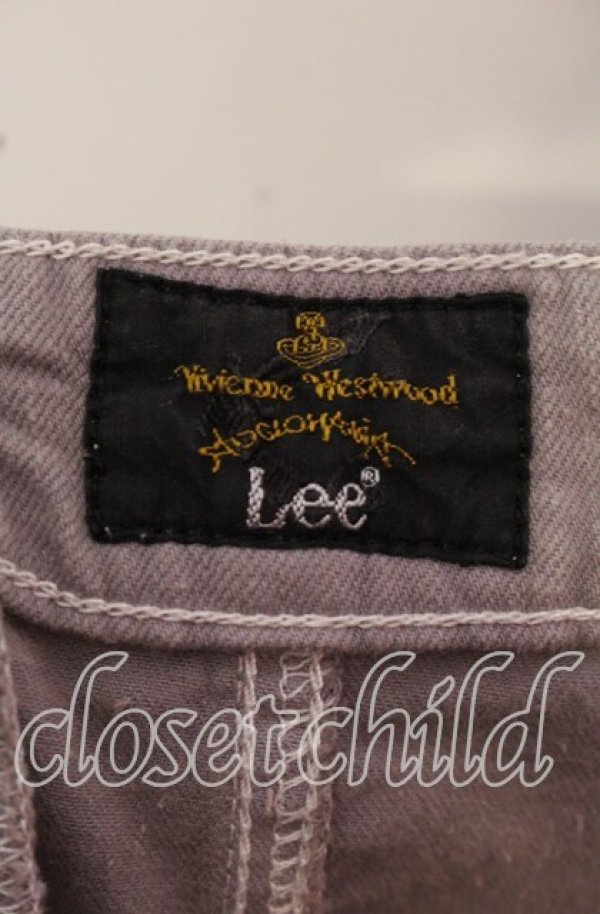 画像4: ヴィヴィアンウエストウッド Anglomania and Lee 中古 / REGISTER RIDING （レジスターライディングパンツ） W27 L33 グレー  O-25-09-28-028-sk-YM-ZH (4)