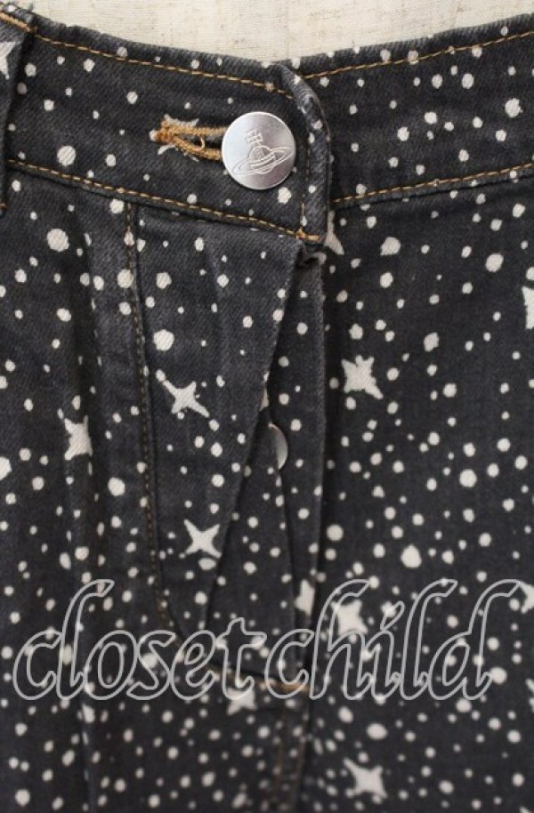 画像2: ヴィヴィアンウエストウッド 中古 / ミルキーウェイデニムショートパンツ 3 グレー  O-25-09-28-029-pa-IG-OS (2)