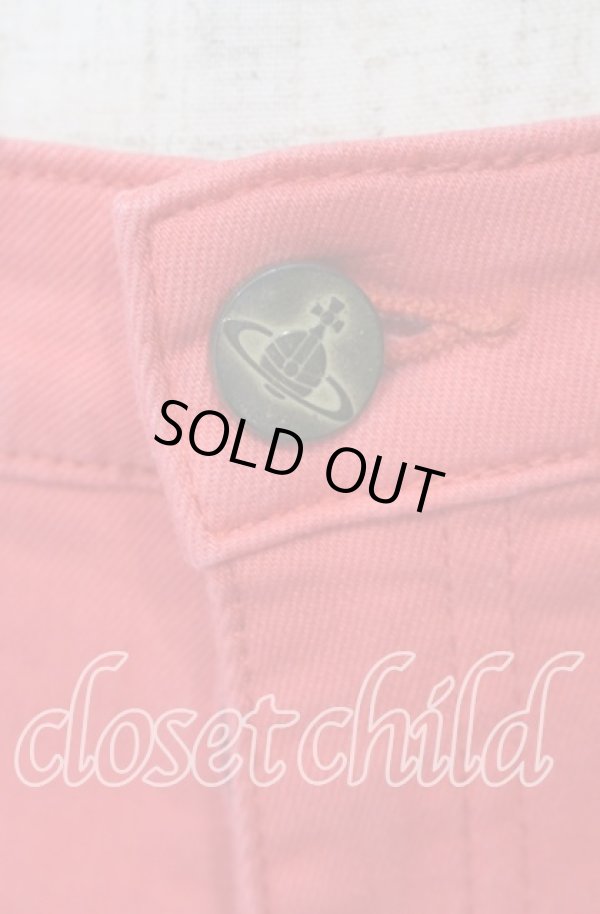 画像2: ヴィヴィアンウエストウッド Anglomania and Lee 中古 / LOVELOCK SHORTS（ラブロックショーツ）  アカ  O-25-09-28-030-pa-IG-ZH (2)