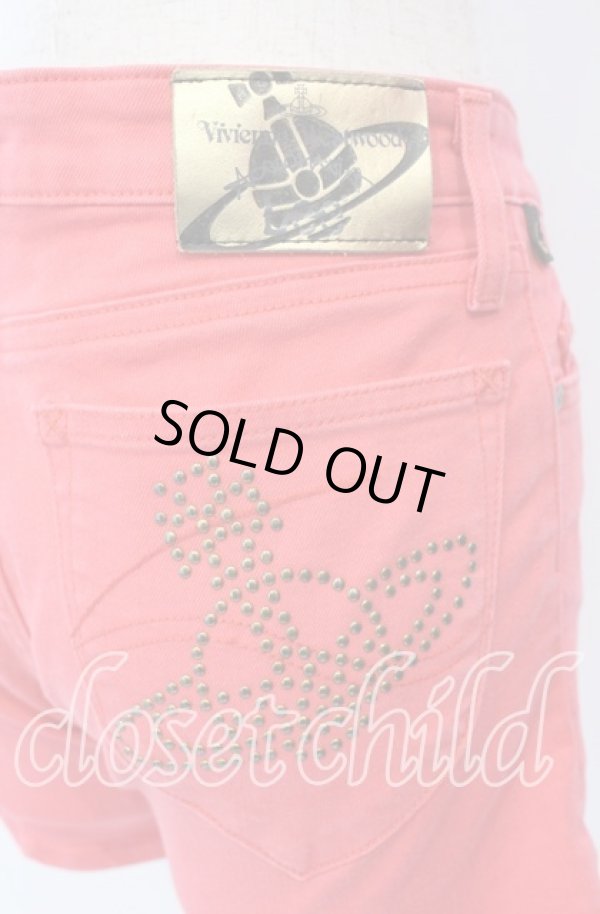 画像6: ヴィヴィアンウエストウッド Anglomania and Lee 中古 / LOVELOCK SHORTS（ラブロックショーツ）  アカ  O-25-09-28-030-pa-IG-ZH (6)